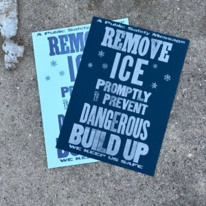 Remove Ice Promptly to Prevent Dangerous Build Up